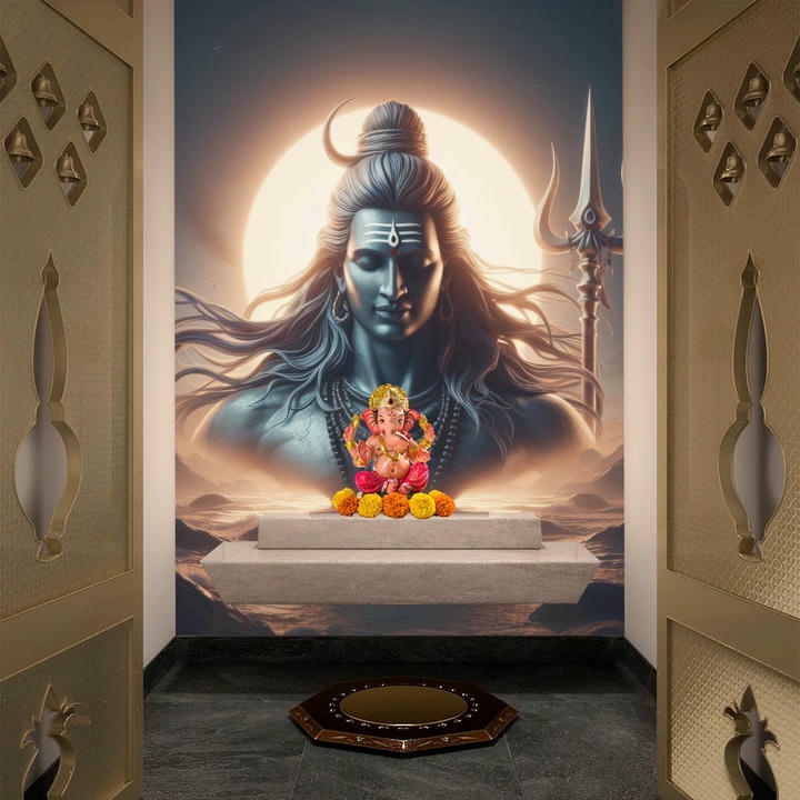 3D Wallpaper for Pooja Room