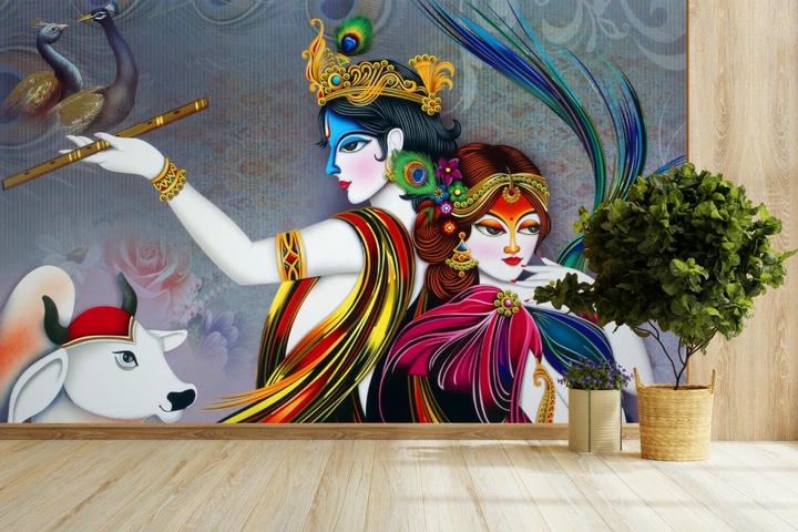 Beautiful Radha Krishna Wallpaper for Wall