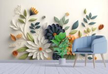 Floral 3D Wallpaper for Wall