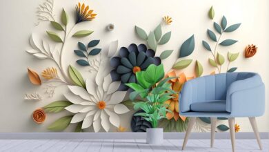 Floral 3D Wallpaper for Wall