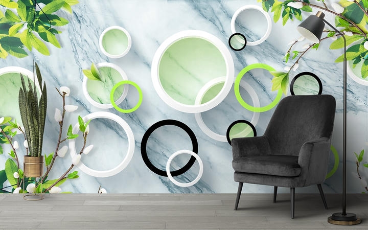 Geometric 3D Wallpaper for Wall