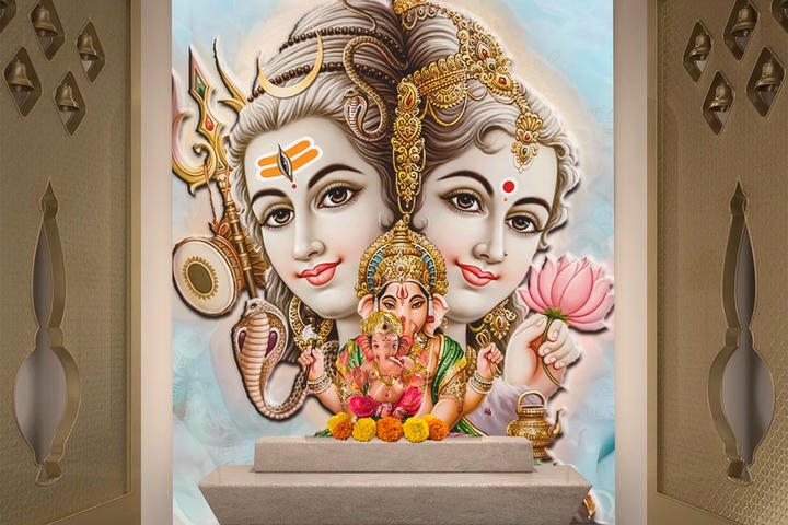God Wallpaper for Pooja Room