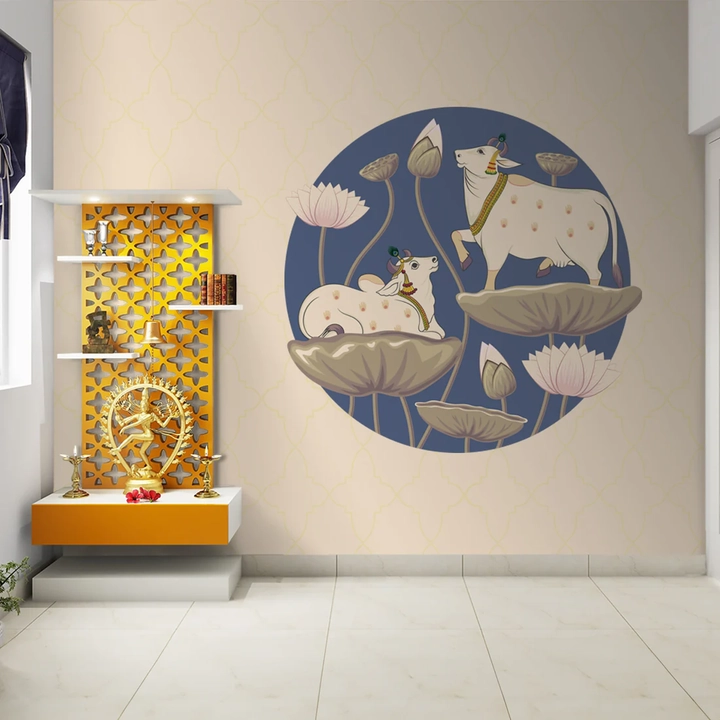 Indian Pooja Room Wallpaper Designs