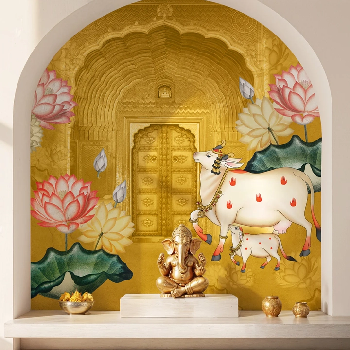 Mandir Wallpaper for Pooja Room