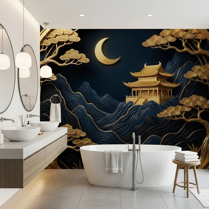 Metallic 3D Wallpaper for Wall