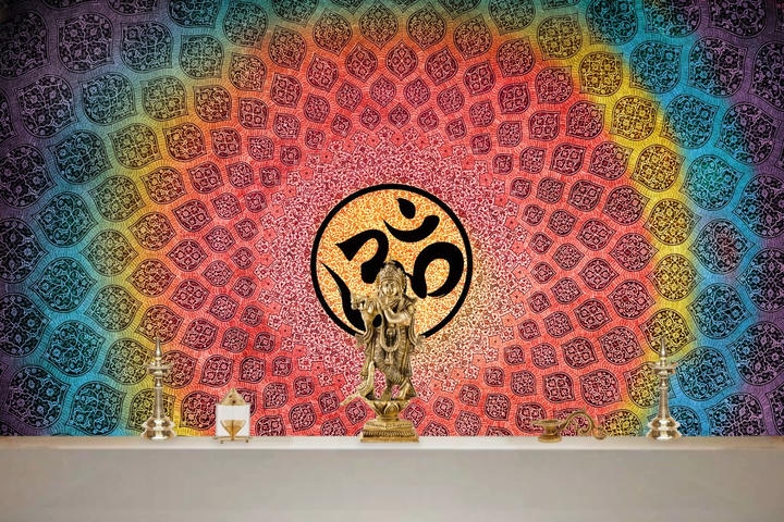 Om Wallpaper for Pooja Room