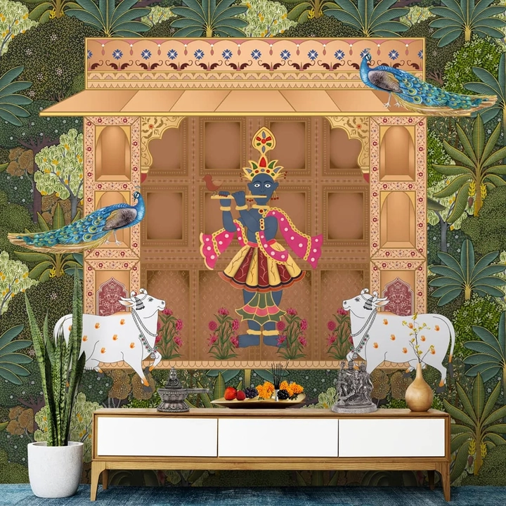 Pooja Room Wallpaper