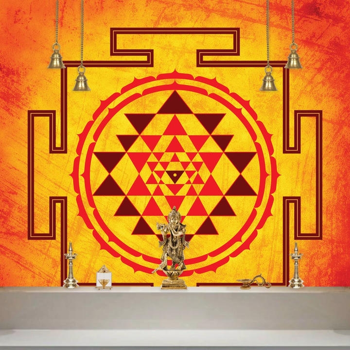Traditional Pooja Room Wallpaper